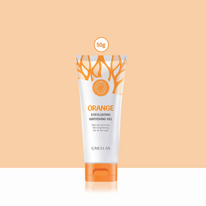 Orange Exfoliating Gel — Dead Skin Spot Remover, Brightening Peeling Scrub with Hydrating Moisturizer, 50g Korean Skin Care