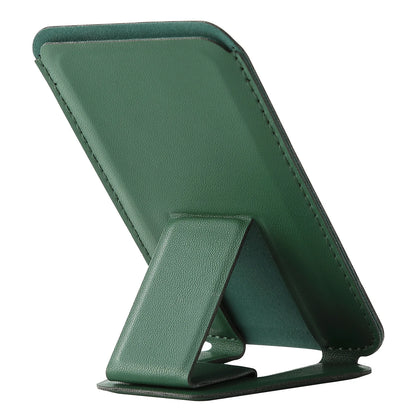 Phone Wallet Stick-On Card Holder – 3M Adhesive Credit Card Slot with Folding Kickstand for Phone Case
