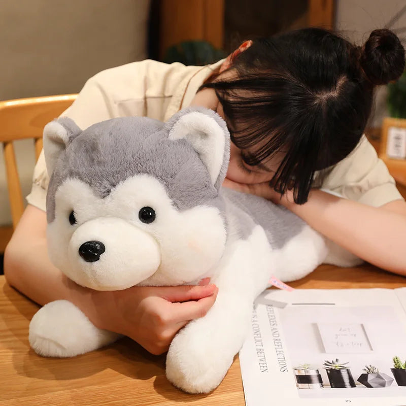 30/40cm Cute Husky Dog Plush Toy – Soft Kawaii Stuffed Puppy Pillow Doll for Xmas Gift