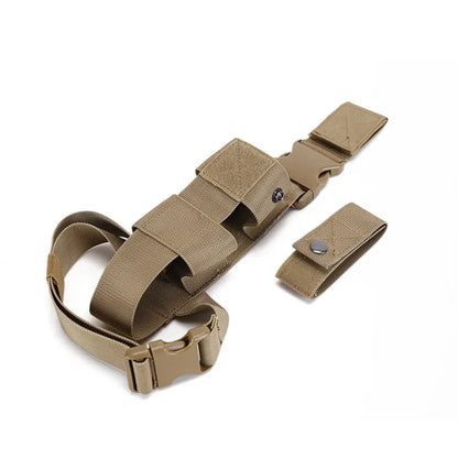 Tactical Drop Leg Water Bottle Holster - Thigh Pouch Belt Carrier Utility Bag