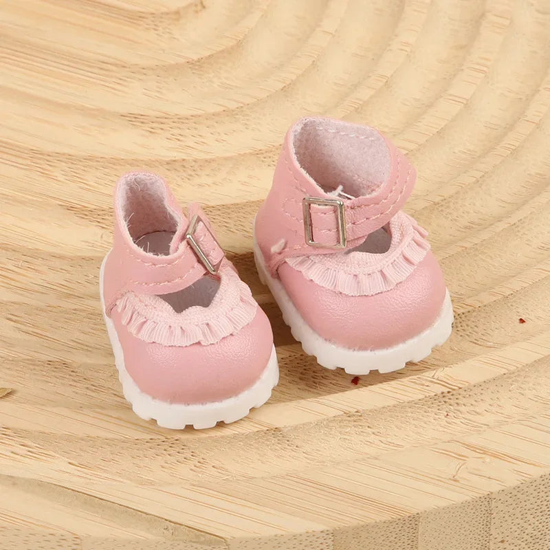 17cm Labubu Doll Clothes — Macaron Outfit Set with Hair Accessories | Cute DIY Gift for Kids