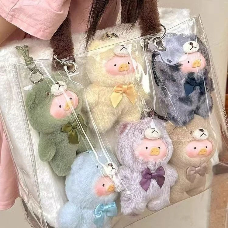 Blind Box Lulu Pig Vinyl Plush – Retro Teddy Series Cute Bag & Desktop Decoration Gift