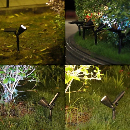 9 LED Solar Spotlights - IP65 Waterproof Adjustable Outdoor Lights for Garden, Backyard, Driveway & Patio Decor