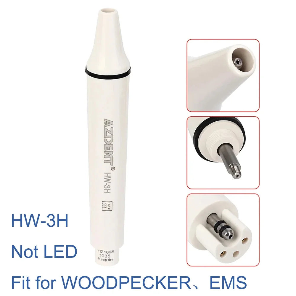 AZDENT Ultrasonic Piezo Scaler Handpiece – Compatible with SATELEC, DTE, WOODPECKER, EMS, VRN, 135° Sterilized