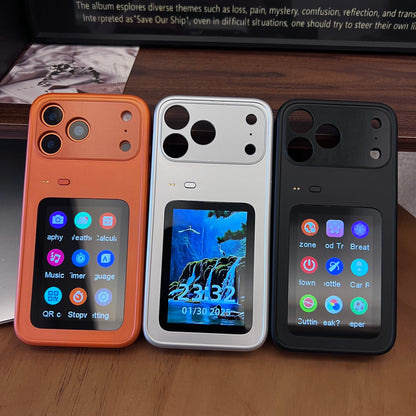 Smart LCD Phone Case - Interactive Rear Display Protective Cover for iPhone