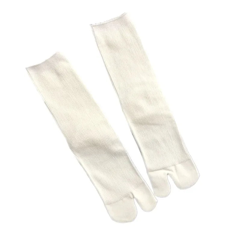 Unisex Combed Cotton Split Toe Tabi Socks – Comfortable Two-Toe Harajuku Style Socks for Men & Women High Quality Cotton