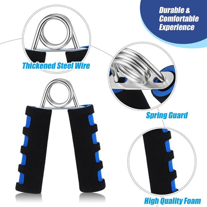 Spring Hand Grip Finger Strength Trainer: Sponge Forearm Grip Strengthener for Carpal Expander Exercise - Hand Trainer Power Exerciser