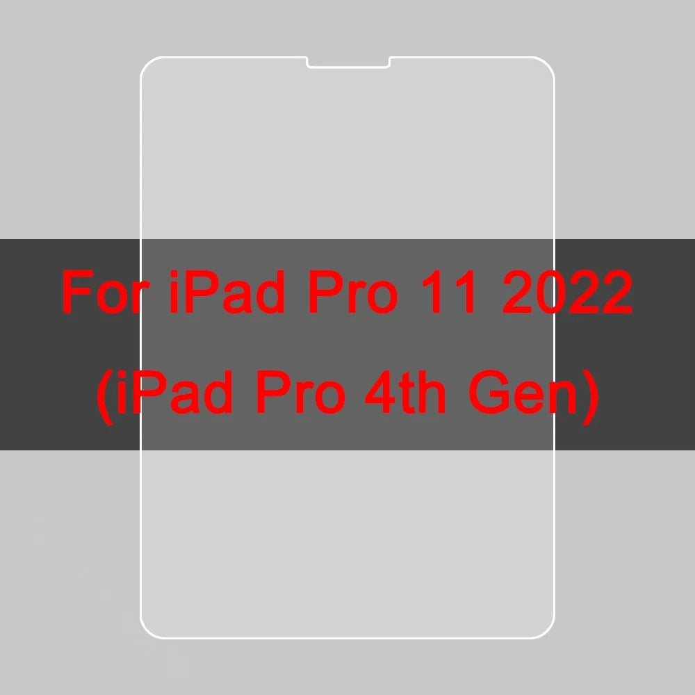 3-Pack Tempered Glass Screen Protector - Apple iPad 10th 9th 8th 7th Mini Air & Pro Series