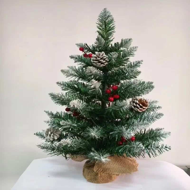 Mini Christmas Tree 45/60cm – PVC Tabletop Decorations for Family Christmas & Holiday Parties