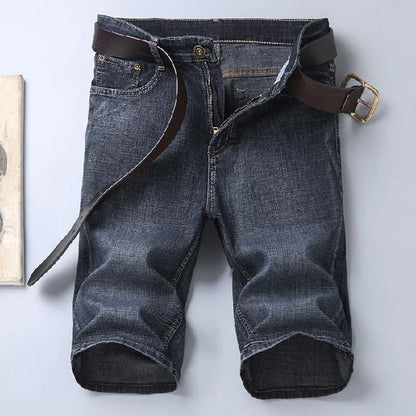Men's Slim Fit Stretch Denim Shorts – Fashion Straight Black Summer Jeans