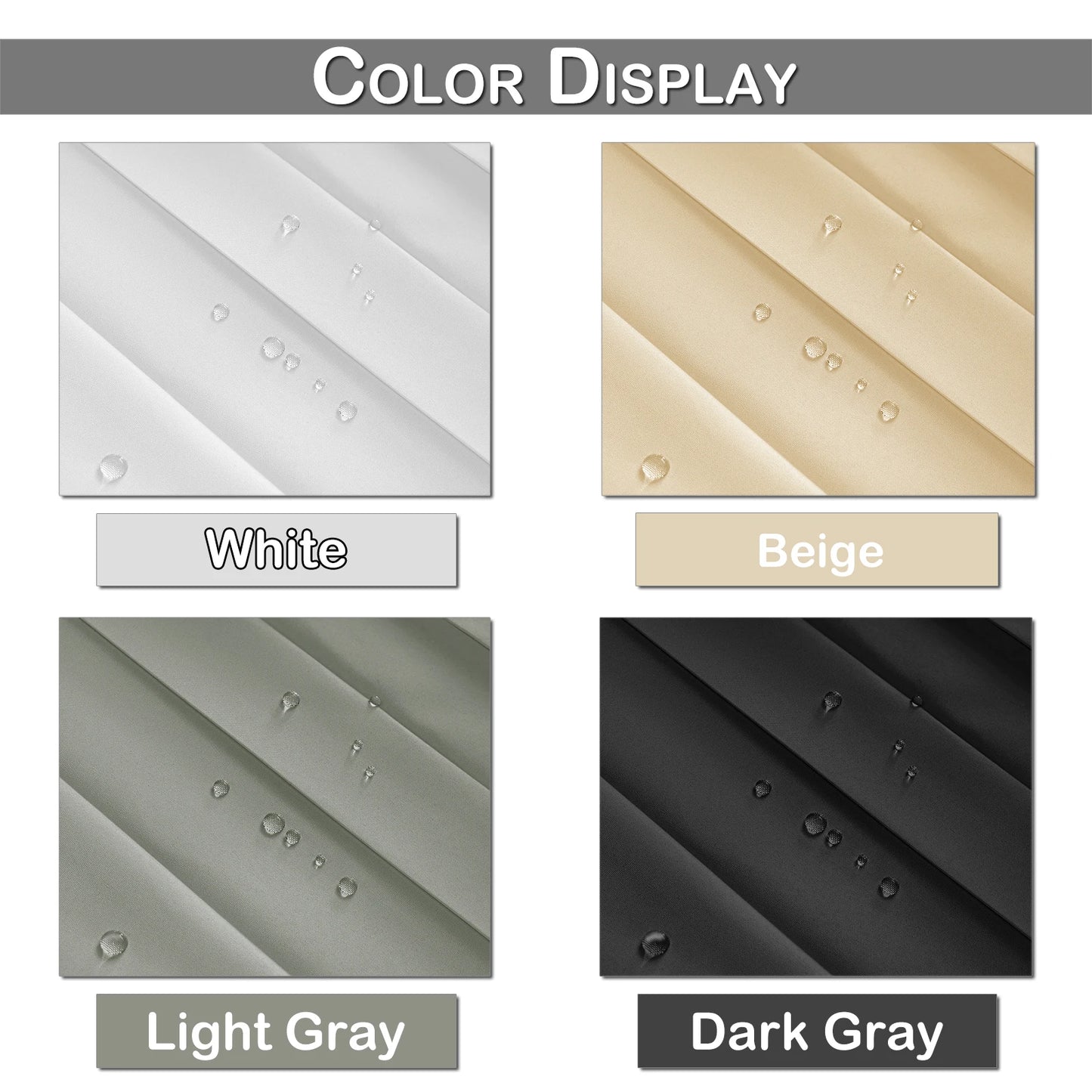 Extra Large Blackout Waterproof Curtain – Thermal Insulated Sliding Door & Shower Drapes for Living Room & Bedroom