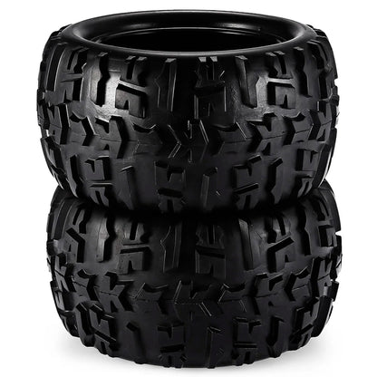 4pcs 1/8 Scale 17mm Hex RC Truck Tires & Wheels Set – Glued for Traxxas Maxx, Tmaxx, E-Revo, Revo 3.3, JLB Cheetah Monster