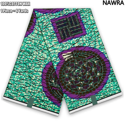 2026 African Real Wax Print Fabric - 100% Cotton Ghana Style Soft Ankara Pagne