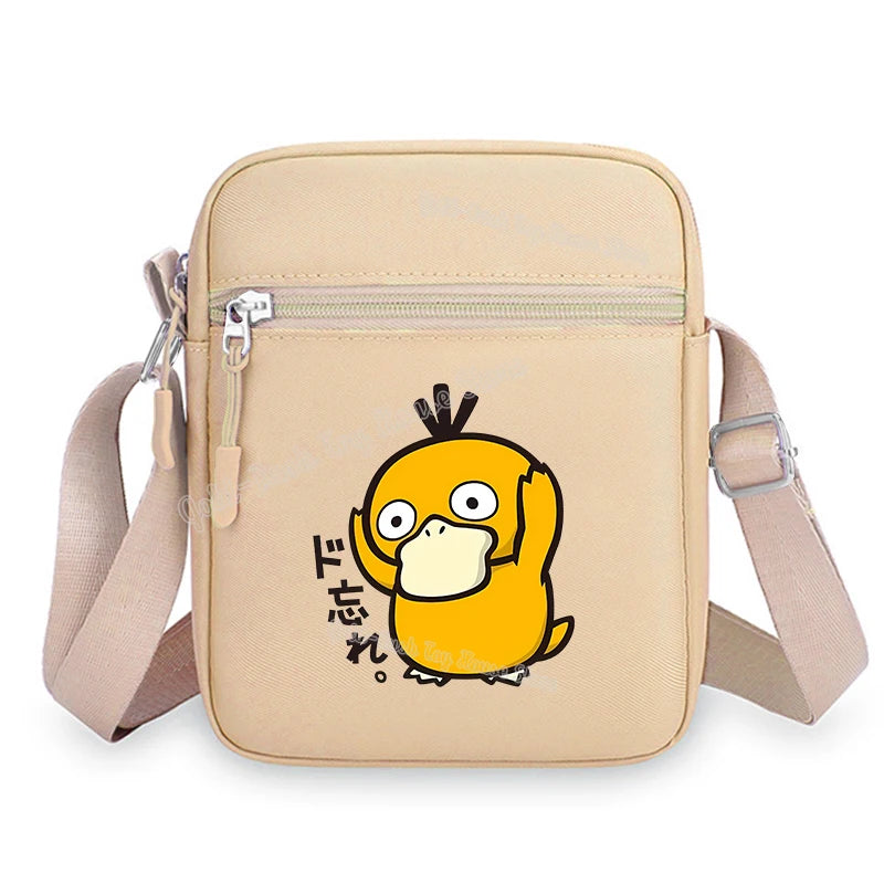 Pokemon Pikachu Cartoon Shoulder Bag – Large Crossbody Messenger Bag for Boys & Girls School Handbag