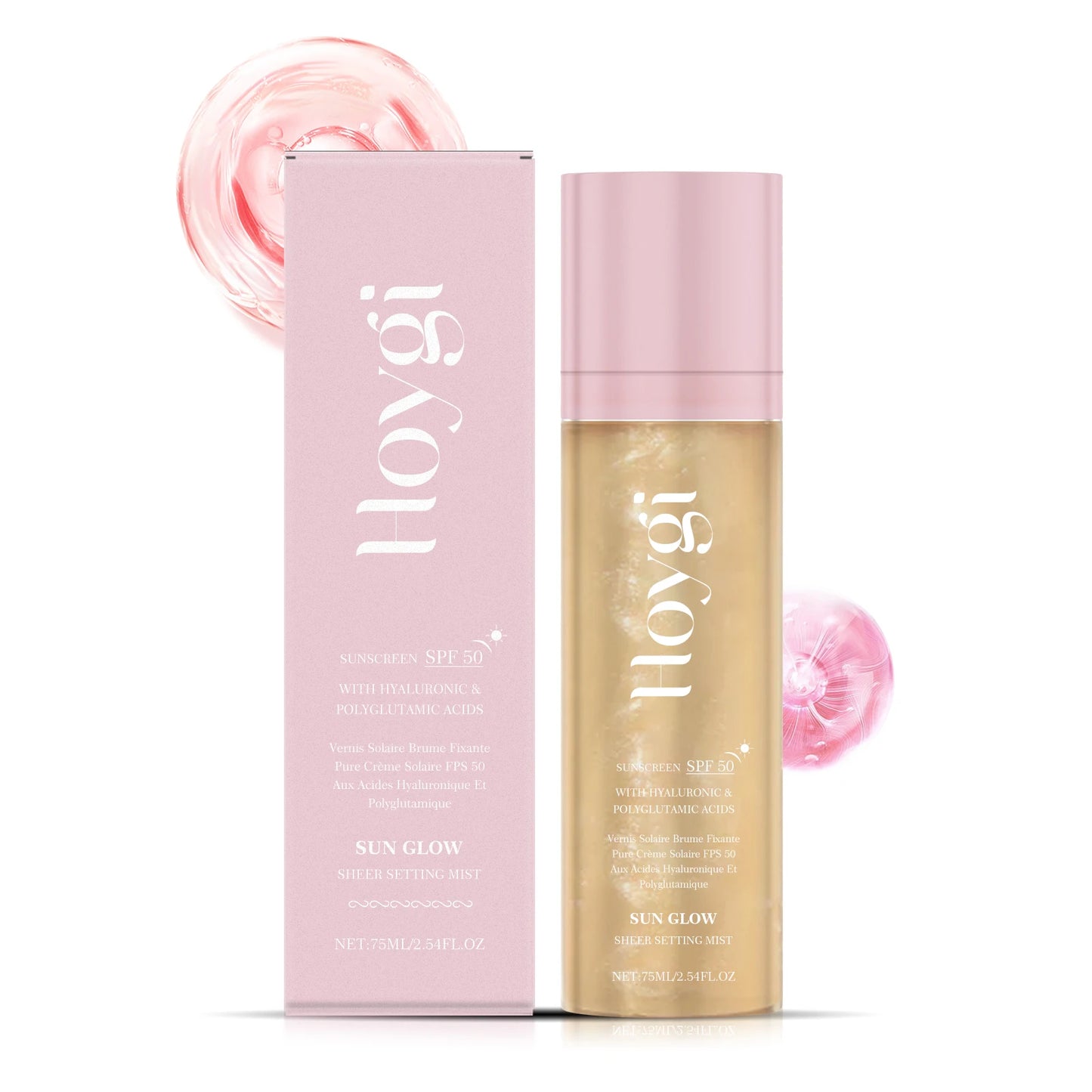 Hoygi SPF 50+ Matte Setting Spray — Long-Lasting Oil-Control Waterproof Makeup Fixer (Non-Greasy)