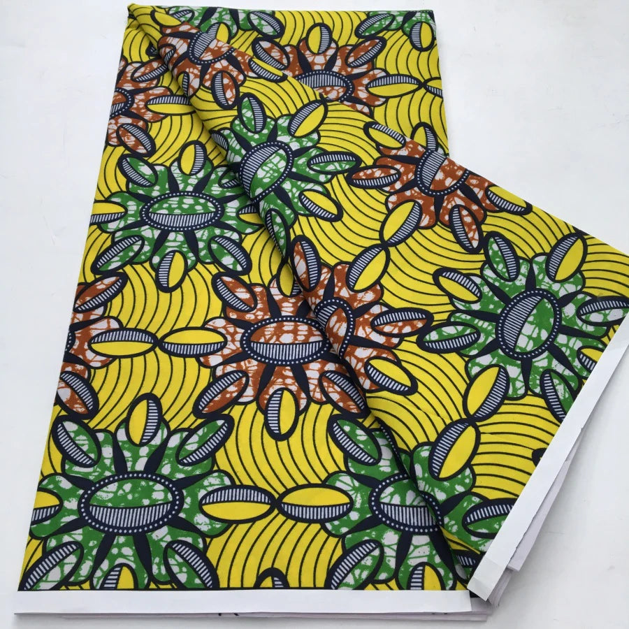 African Wax Print Fabric - Nigerian Ankara Batik Dutch Fabric for Women’s Dresses & Sewing Materials