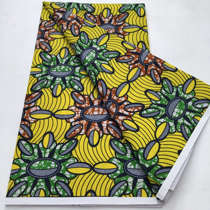 African Wax Print Fabric - Nigerian Ankara Batik Dutch Fabric for Women’s Dresses & Sewing Materials