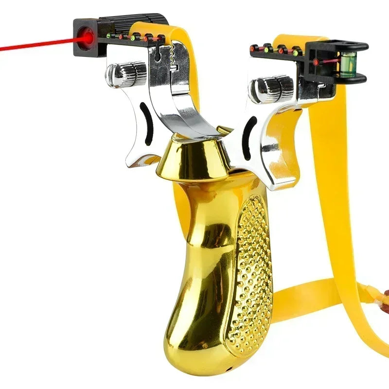 Laser Pointing Slingshot – 10 Style High Precision Aiming Catapult for Outdoor Hunting & Target Shooting Accessories