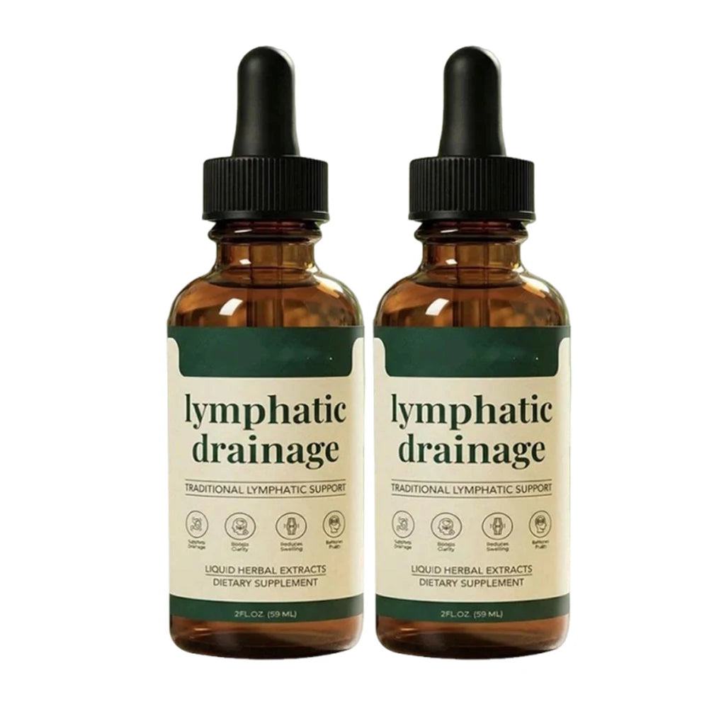 Lymphatic Support Drops - Natural Herbal Liquid Supplement, 59ml, 1/2/3 Pack