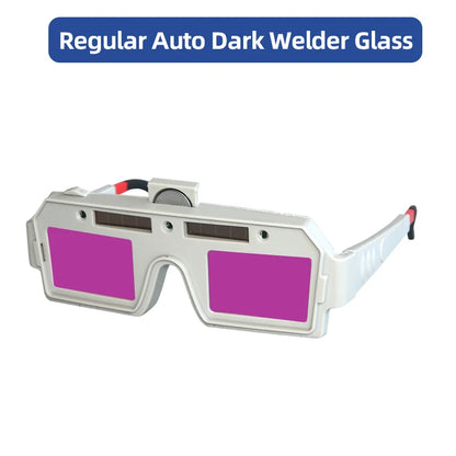 Auto-Darkening Welding Goggles - Solar Powered MMA TIG MIG Arc Welding Safety Glasses