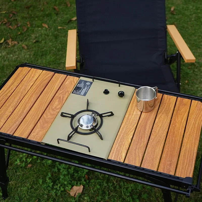 Newest Folding IGT Table – Lightweight Portable Roll-Up Table with Adjustable Legs for BBQ, Desktop Burner & Backpacking