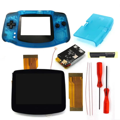 GBA V5 Laminated IPS LCD Backlight Kit – Built-In 1800mAh Rechargeable Battery with Type-C Port for Game Boy Advance