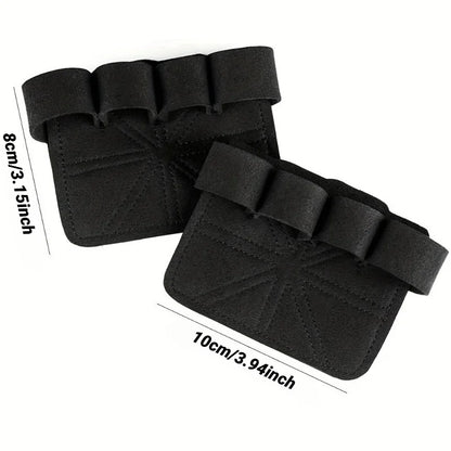 Fitness Four-Finger Gloves – Breathable Anti-Slip Leather Weightlifting Gloves with Shock Absorption for Men & Women