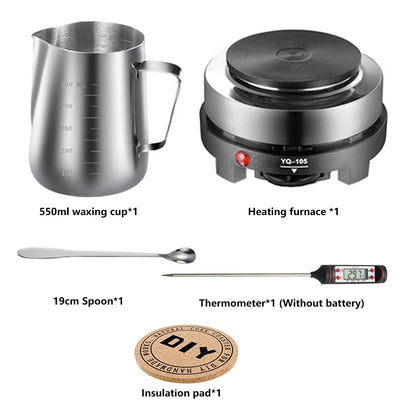 Candle Making Kit – Pouring Pot, DIY Supplies & Tools for Handmade Wax Candles, Includes Wax Melting Hot Plate