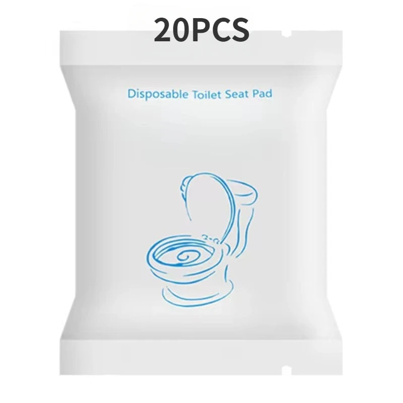Disposable Toilet Seat Cover — Waterproof Non-Woven Travel & Hotel Bathroom Protective Cushion with Individual Packaging