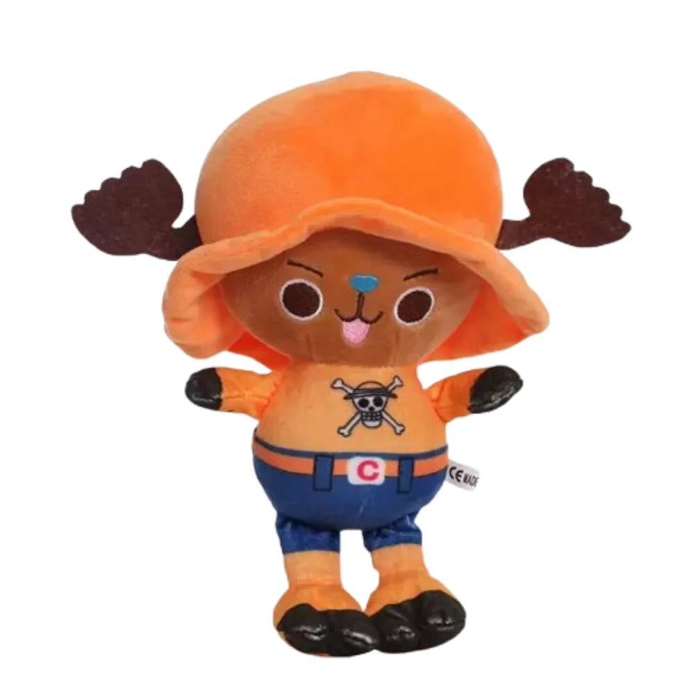 One Piece Anime Plush Toys - Luffy, Zoro and Chopper Stuffed Dolls, Cute Pendant Accessories and Holiday Gifts