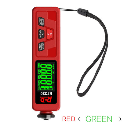 R&D ET330+Zn Car Paint Thickness Gauge - 0–1500μm Fe & NFe Coating Tester for Automotive Metal Surfaces