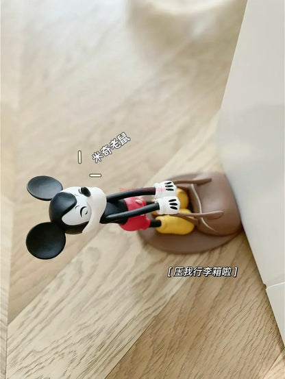Disney Mickey Mouse & Donald Duck Door Stoppers – Creative Cartoon Windproof Anti-Collision Reusable Door Blockers for Home & Office