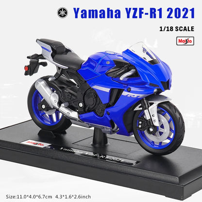 Maisto 1:18 Alloy Motorcycle Model – Yamaha MT-07/MT-10, Ducati, Kawasaki, KTM, Suzuki, BMW