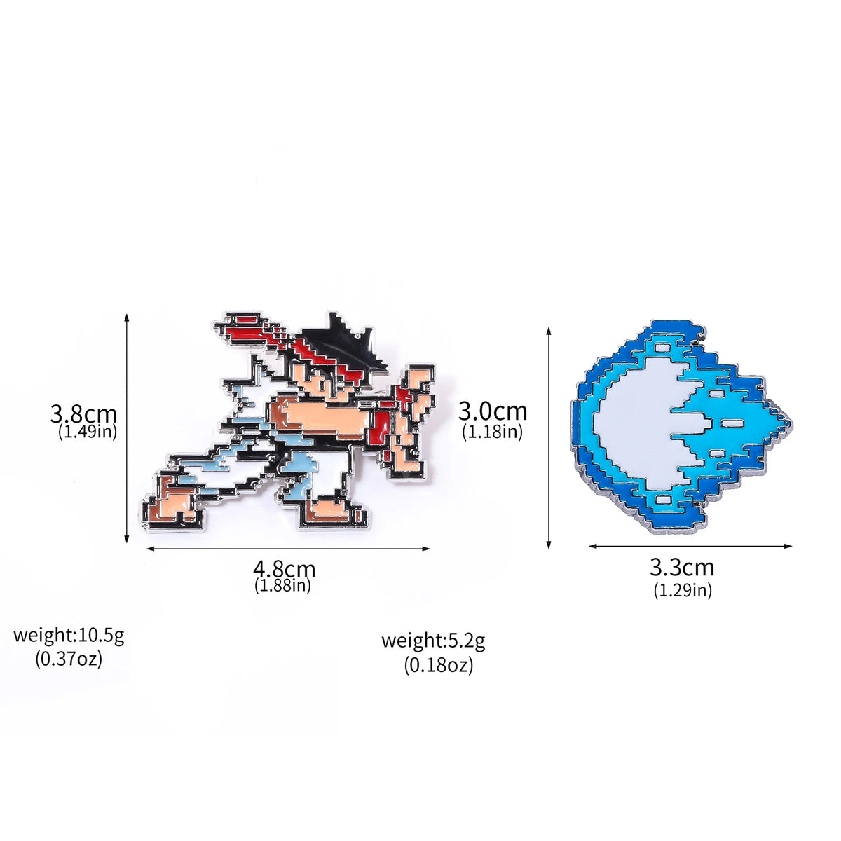 Pixel Arcade Game Enamel Pins - Creative Retro Gaming Metal Brooches and Alloy Collectible Accessories for Gifts