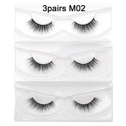 Visofree 13mm 3D Mink Eyelashes – Natural Long Handmade Cruelty-Free False Lashes for Makeup G04