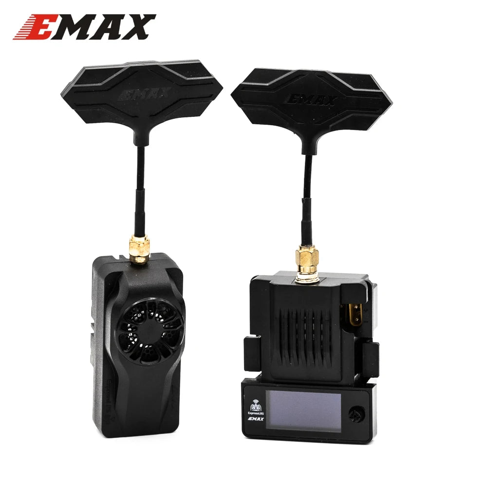 EMAX Aeris Link ExpressLRS ELRS Micro TX Module - 2.4G/915MHz Transmitter with OLED Screen & Cooling Fan for RC FPV Drones