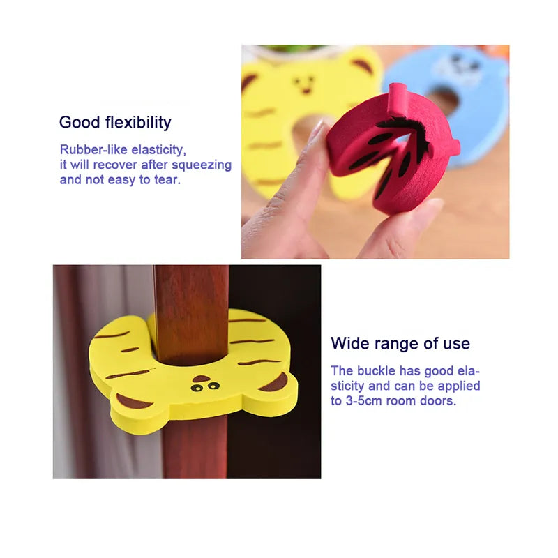 Baby Safety Furniture Protection Kit: Cute Animal Door Stoppers, Child Locks, Finger Protectors - Secure Newborn Care Solution