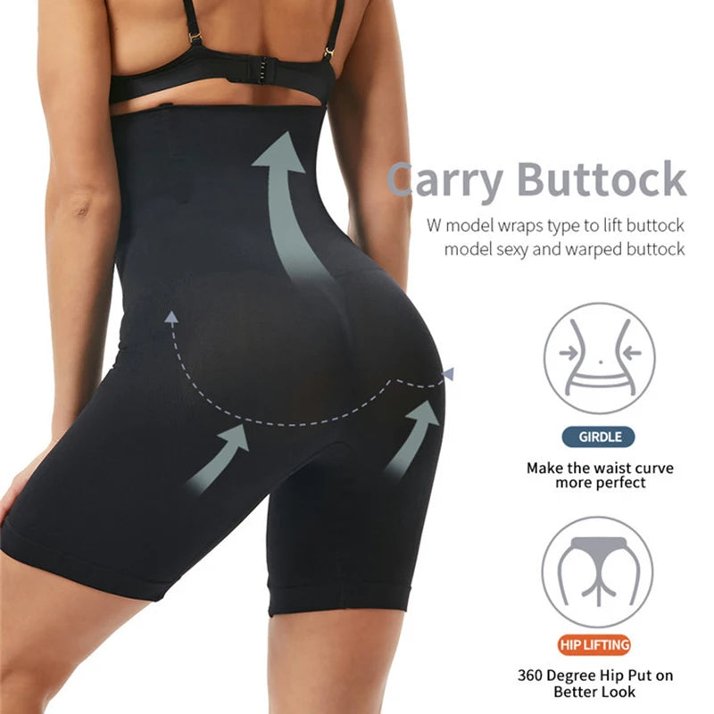 High Waist Trainer Panties: Women's Shapewear Slimming Sheath for Tummy Control, Hip & Butt Lifter - Mid Thigh Body Shaper