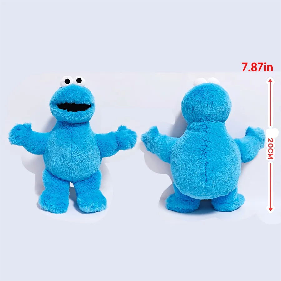 Cute Sesame Street Plush Toys - Elmo, Cookie Monster, Big Bird & Kermit Stuffed Dolls