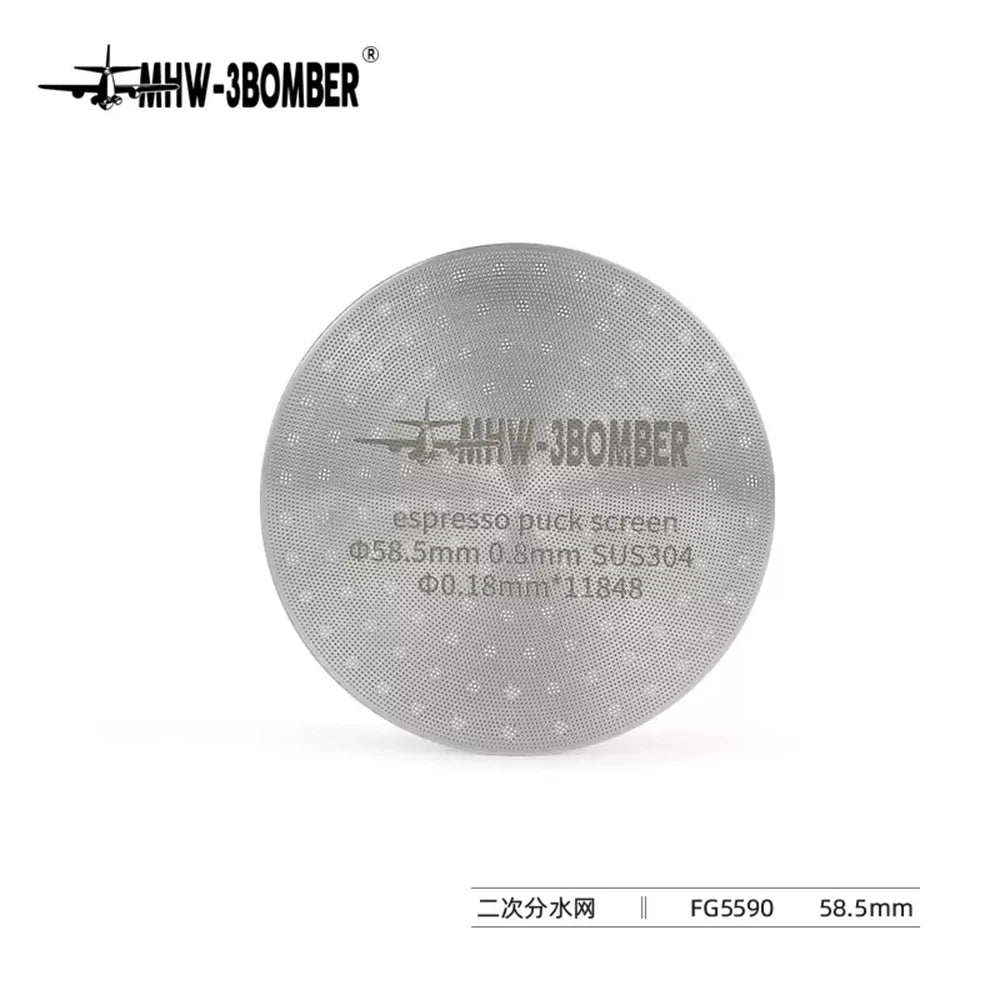 Reusable Coffee Filter Screen – 51/53/58mm Heat Resistant Mesh for Portafilter, Barista Espresso Puck Screen
