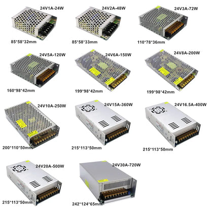 AC DC Switching Power Supply SMPS - 220V To 5V 12V 24V 36V Adapter For LED And Electronic Devices