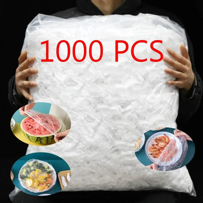 Disposable Food Cover Wrap Bowl Covers, Food Grade Fresh-Keeping Plastic Wrap Bags for Kitchen Storage Accessories