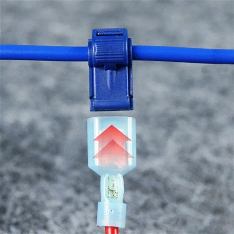 20/40PCS Quick Electrical Cable Connectors | Snap Splice Lock Wire Terminals for Motorcycles & Ham Radio