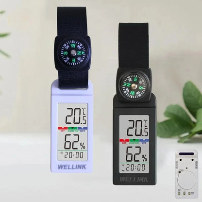 Mini LCD Thermometer & Hygrometer - Portable Temperature & Humidity Meter for Camping, Hiking, Vehicle & Indoor Use