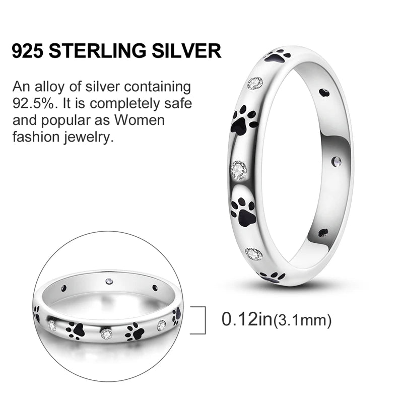 925 Sterling Silver Ring – Infinite Love Star & Moon Design for Women, Wedding Jewelry Gift