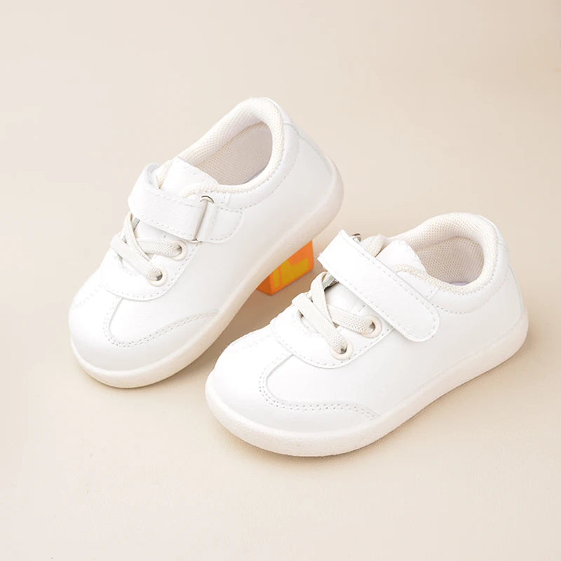 Girls Pink Low Top Sports Sneakers – Soft Casual Flat Shoes for Daily Outdoor Wear