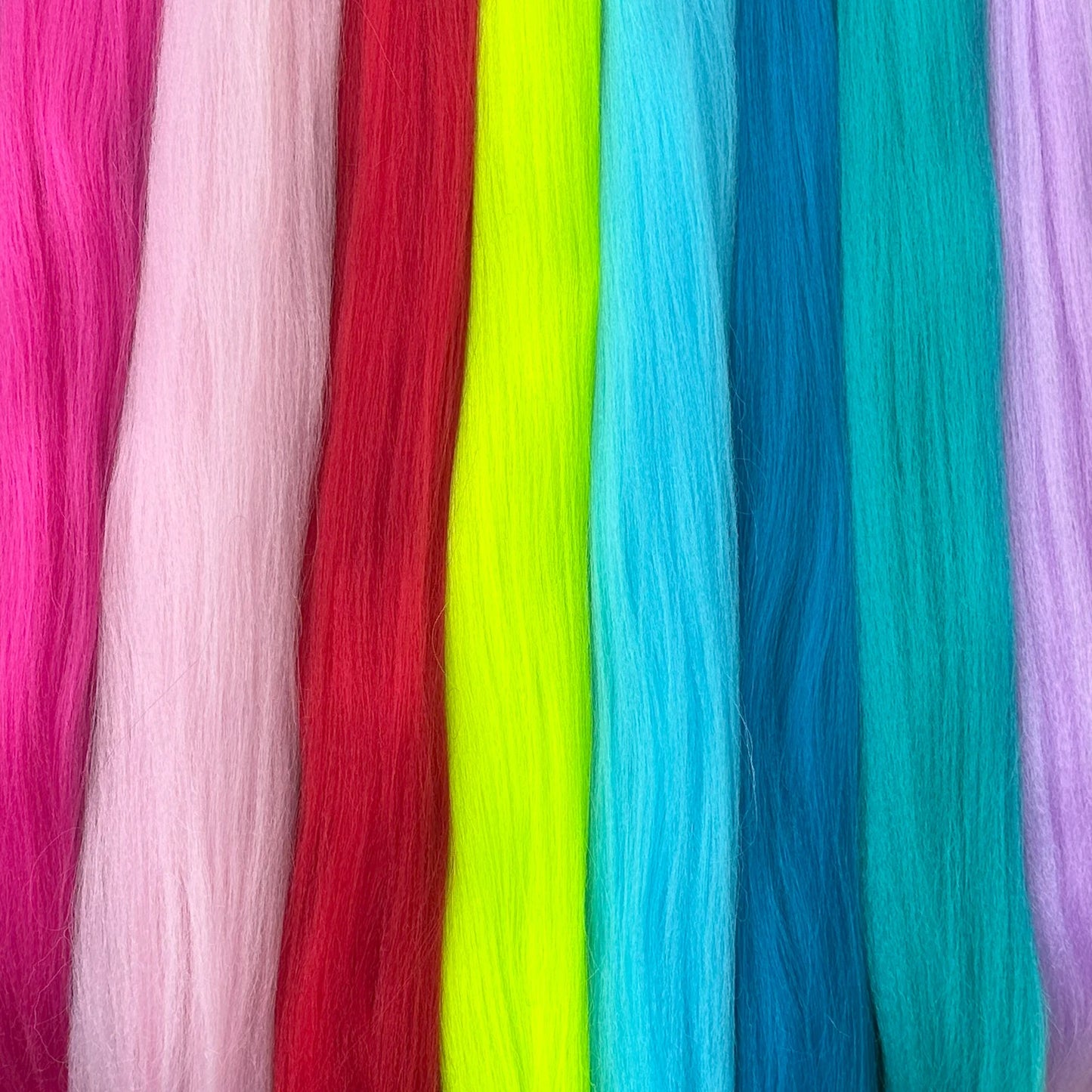 2Pcs Purple Synthetic Ponytail Extensions – Long Straight Hair Accessories with Rubber Bands for Women & Halloween