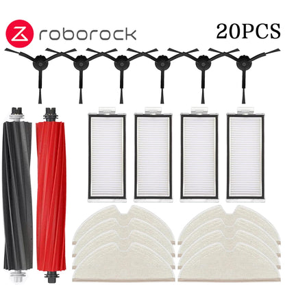 Roborock Q8 Max, Q5 Pro Replacement Parts – Main Brush, Side Brush, HEPA Filter, Mop & Dust Bag Accessories
