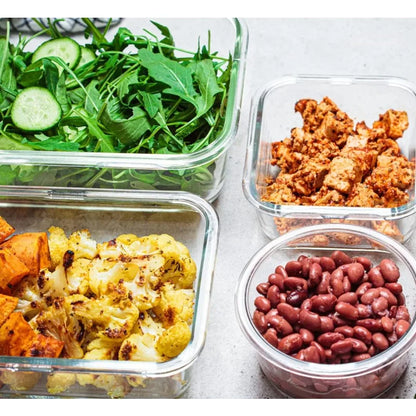 30-Piece Glass Food Storage Container Set — Airtight Meal Prep Containers with Upgraded Snap-Lock Lids, Oven Safe