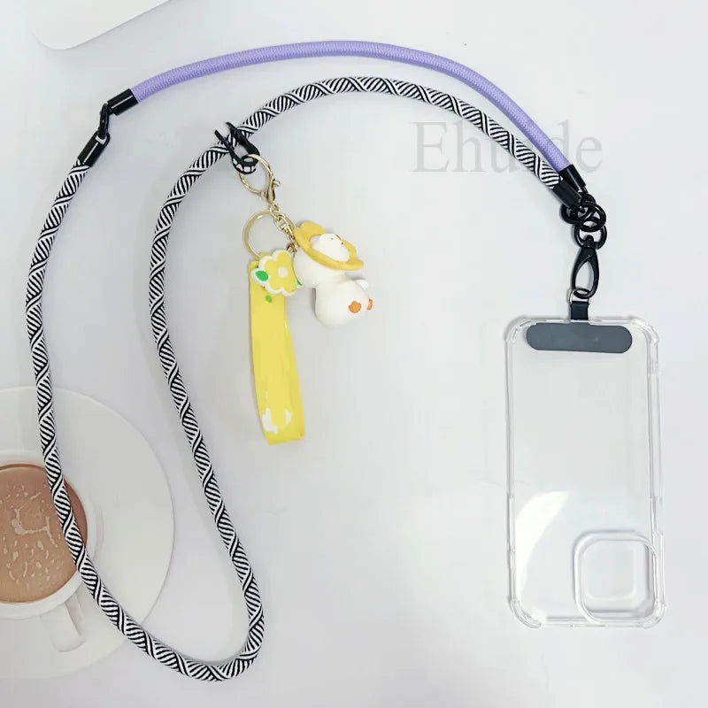120CM Crossbody Neck Cord Lanyard – 8MM Detachable Wrist Strap, Anti-Lost Cell Phone Case Hang Chain for Outdoors